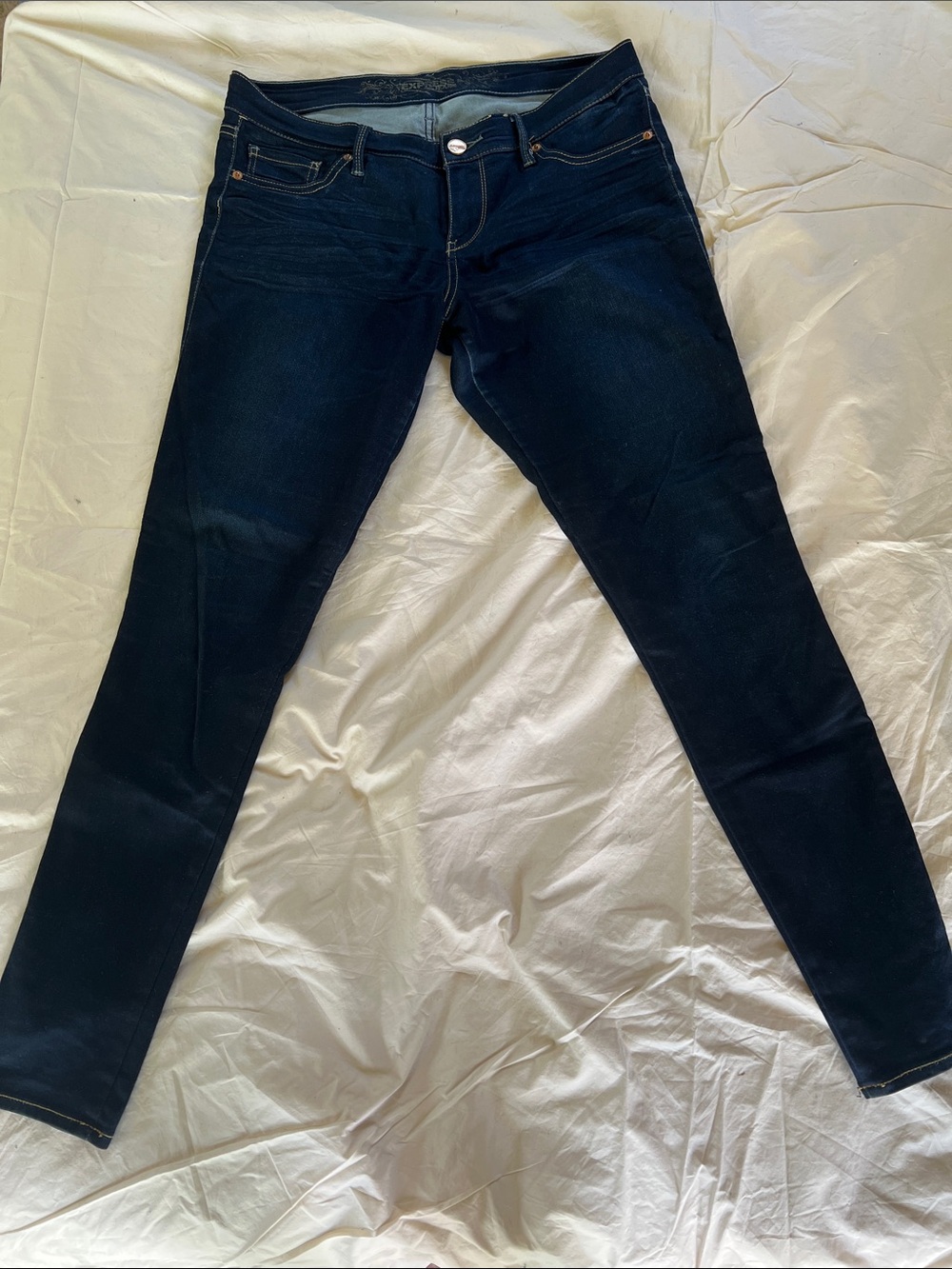 Express Dark Blue Women's Slim Stretch Jeans - size 10